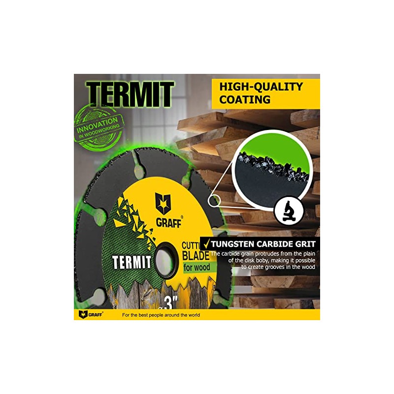 GRAFF Termit 115 mm Cutting Disc for Wood and Plastic,