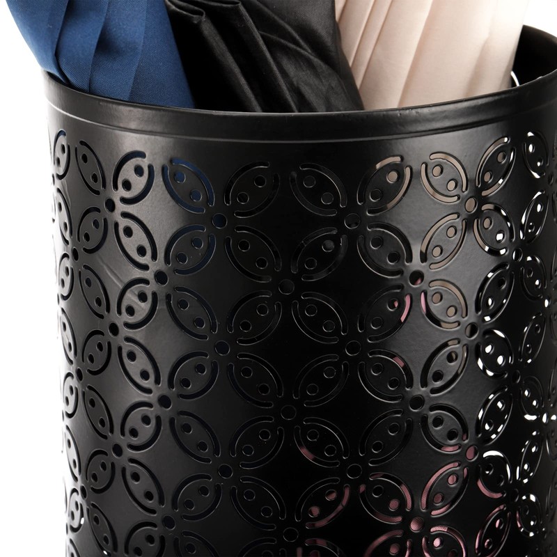 Hacaroa Metal Round Umbrella Stand Rack, Free Standing Umbrella Holder