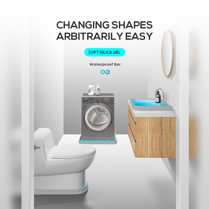 Hi-Na 3ft/5ft/6ft/8ft10ft Collapsible Shower Threshold Water Dam Watei Barrier for