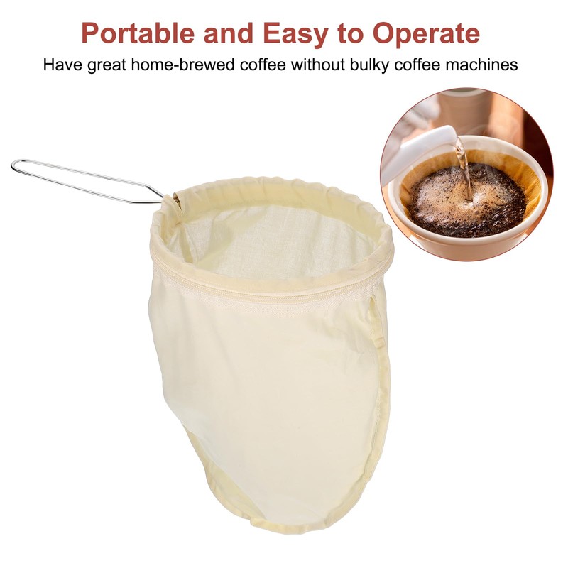 sourcing map 1 Pcs Cloth Coffee Filter Bags, Coffee Sock