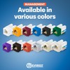 Everest Media Solutions 90° Angled CAT6 Keystone Jack in Black