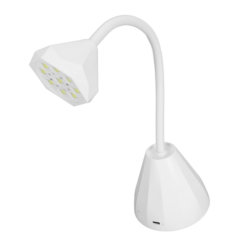 27W Gooseneck Nail Lamp with 9pcs Lamp Chips Flexible Gooseneck