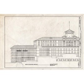 Historic Pictoric : Blueprint HABS Cal,19-PASA,12- (Sheet 9 of 15) - Huntington Hotel, 1401 South Oak Knoll Avenue, Pasadena, Los Angeles County, CA 12in x 08in