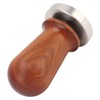 Coffee Tamper with Flat Stainless Steel Base Wooden Handle Coffee