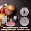 Burger Patty Maker, Food Grade Stainless Steel Burger Maker, Aluminum