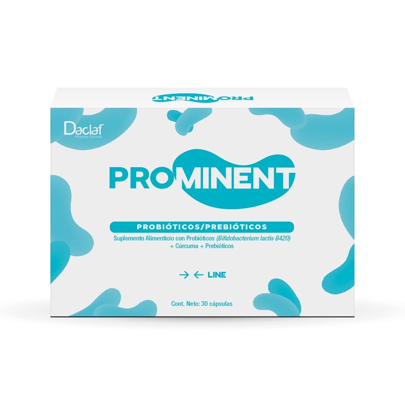 PROMINENT LINE Probióticos + Prebióticos con Vitaminas Mejora Microbiota Absorción