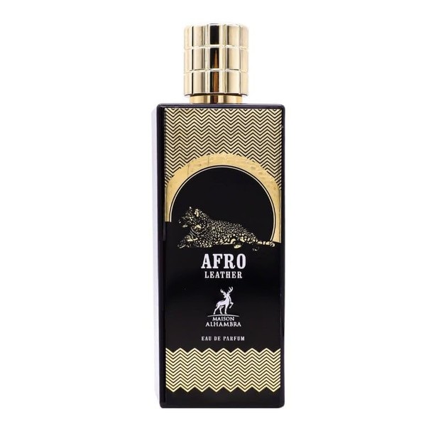 Maison Alhambra Afro Leather Eau de Parfum Spray for Unisex, 2.7 Ounce