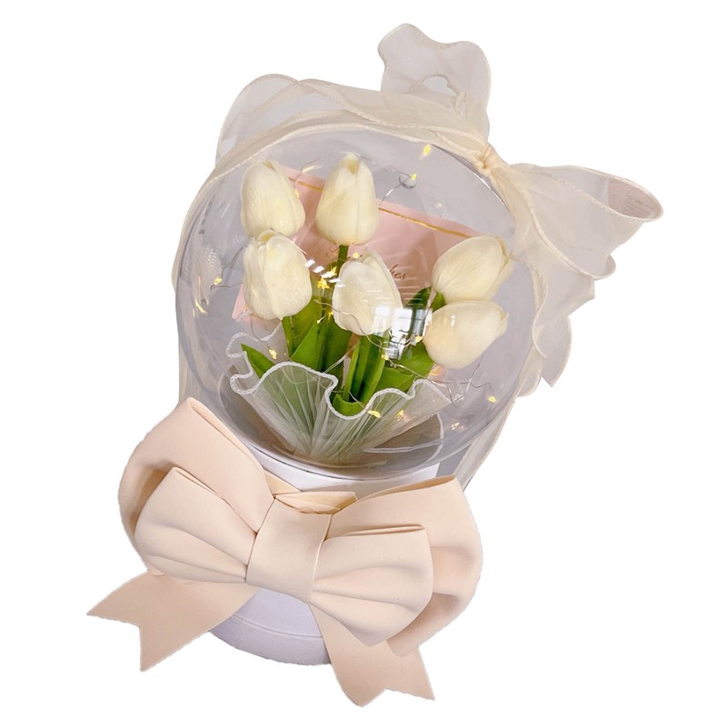 DIY Hand Made Tulip Night Light Romantic Bedroom Bedside Sleeping