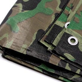 Army Tarpaulin 2 x 3 m Waterproof + 1 x Image Magnet Fabric Tarpaulin with Eyelets Garden Tarpaulin Camouflage Tarpaulin Outdoor Garden Camping & Survival Equipment Construction Tarpaulin Tent