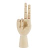 Wooden Hand Model, Mannequin Hand Flexible Movable Fingers Manikin Hand