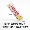 Tenergy AA Rechargeable NiCD Battery, 1.2V 1000mAh High Capacity AA