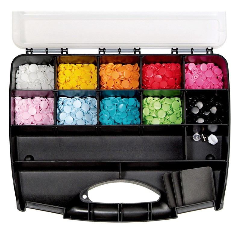 Prym Colour Snaps Box, Multicolored, 2 x 1 x 1