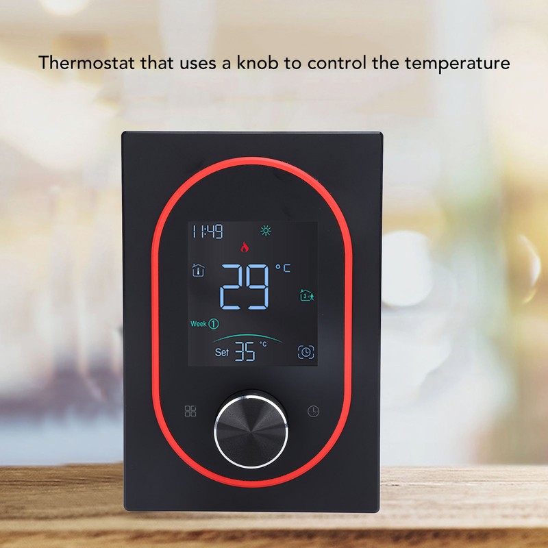 Smart Color Thermostat APP Programmable Touchscreen Knob Control Smart Temperature