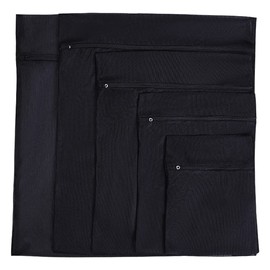 CENPEK Set of 5 Laundry Bags, Fine Mesh Wash Bags, Zipper, Protects the Best Clothes in the Washing Machine (Black)