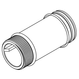 Moen 104510 Commercial 4" Sloan Style Supply Extension Nipple, Chrome