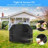 VDISRR Weatherproof Grill Cover, 420D Oxford Gas Grill Tarpaulin, Waterproof