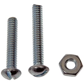 Dorman 784-602D Machine Screw With Nuts - 3/16 In.-24 X 1 In., 1-1/4 In., 12 Pack