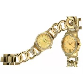 Rousseau NEW Rousseau Angelica Wrap YELLOW Gold-Tone Ladies Watch (MSRP $650) FREE SHIP