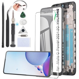 YWLRONG for Motorola Moto G Power 5G 2024 Screen Replacement for Moto G Power 5G XT2415 LCD Display Touch Screen Digitizer Assembly Replacement with Tools（Black with Frame）