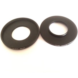 2x Adapter 30.5-55mm Size Step Up Rings Digital Camera Lens Connector Screws 30.5mm To 55mm Filter Circle Diameters Holder Film Connect-ed 30.5-55 Transfer Focus Photography Parts Accessories