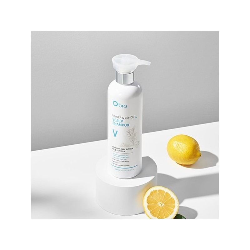 Obra Cooling Shampoo/Scalp Care Ginger & Lemon Shampoo Volume 500ml