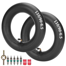 JIAYAN 110/50-6.5 Replacement Inner Tube 90/60-6.5 Electric Scooter Inner Tube with TR87 Angled Valve Stem Replacement for 47cc 49cc 50cc Mini Quad Pocket Bikes Dirt Bike ATV Gas Go Kart (2 Pack)
