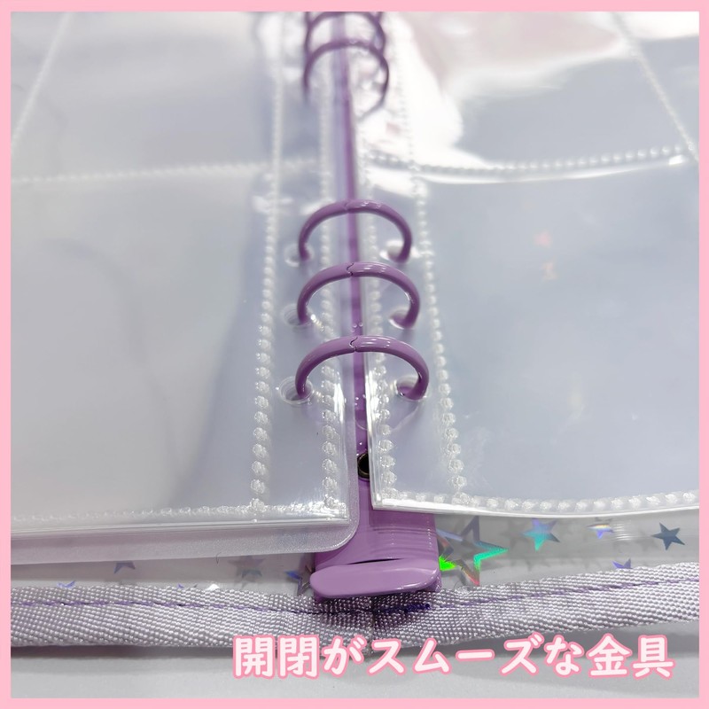 Ta Merry Large Size A5 Binder for Girls, Transparent, Includes