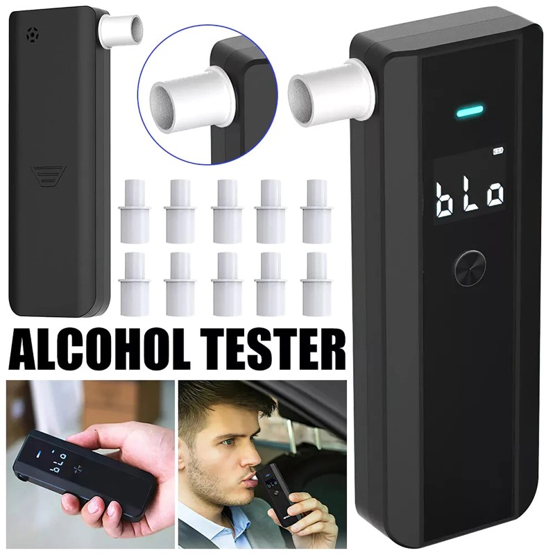 LCD Digital Breath-Alcohol Tester Breathalyser Police Analyzer 5s Response