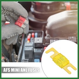 Motoforti 5pcs 20A AFS Mini ANL Fuses for Car Truck Motorcycle Boat Audio CDs Long-lasting