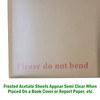 Essential Arts A4 Frosted Acetate 300 Micron Pack of 10