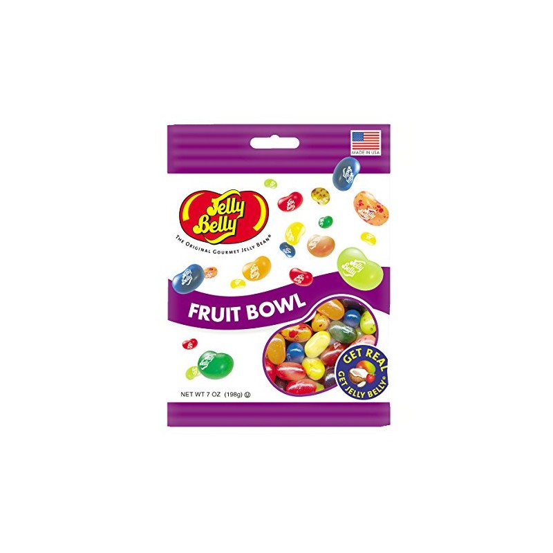 Jelly Belly, Gourmet Jelly Beans, Fruit Bowl, 7 Ounce