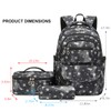 SIVENKE 3Pcs Middle School Schoolbag Star Printing Waterproof School Backpack