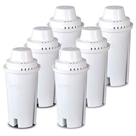 Commercial Cool CCWFB6 Brita Replacements, White, 6 Pack Water Filter, 6 Count (Pack of 1)