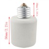 CHENJIN 2PCS Light Bulb Socket Extension Adapter E26-E40 Lighting Accessories