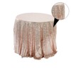 LIFKOME 1pc Rose Gold Sequin Tablecloth Decorative Table Cover for