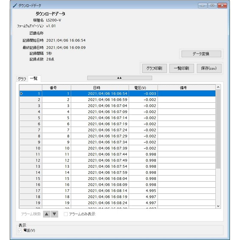 LogStick Voltage Data Logger LS200-V Measurable Range (-10V ~ +10V)