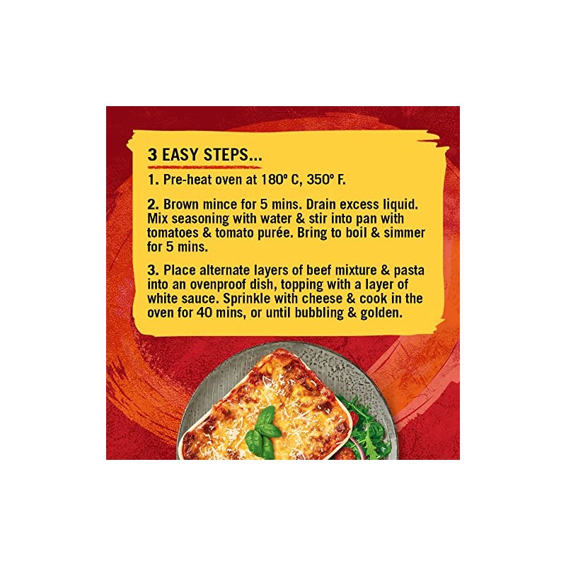 Schwartz Lasagne Recipe Mix 36 G | Serves 4 |