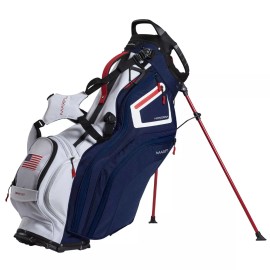 Maxfli Honors+ 14-Way Stand Golf Bag Dual Straps 11 Pockets, Cooler Pockets - BLACK