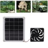 10W Solar Panel Exhaust Fan Waterproof Solar Powered Attic Ventilator