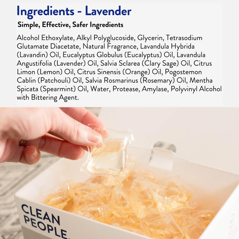 The Clean People Laundry Detergent Pods - Hypoallergenic Laundry Pods