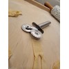 Pastry Ravioli Cutter Dual-Wheel Stainless Steel Pasta Proffessional Craftsmanship Baking