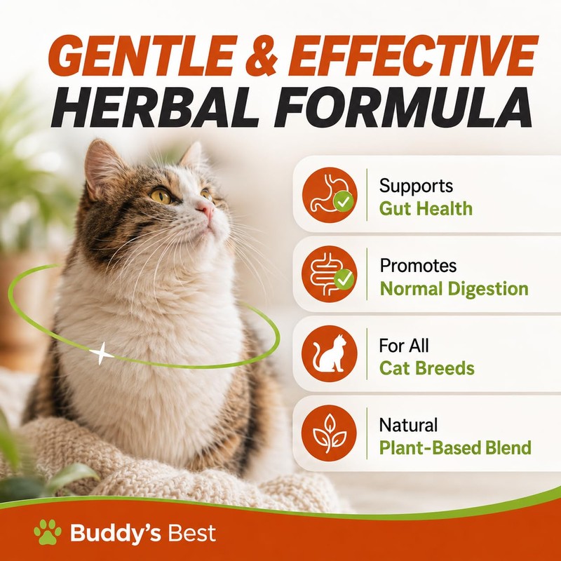 Worm Wood Natural Gut Support for Cats | Herbal Blend