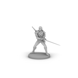Human Male Fighter Tabletop DND Gaming Miniature