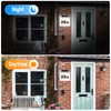 COEKI Stainless Steel House Number Solar Illuminated 4 LEDs Solar