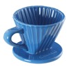 Chantal "Lotus" ceramic pour over coffee dripper, 8 Ounces, Blue