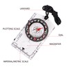 4 Pcs Outdoor Compass with Adjustable Declination,Magnifier,Ruler,Scale. Multifunctional Orienteering Waterproof