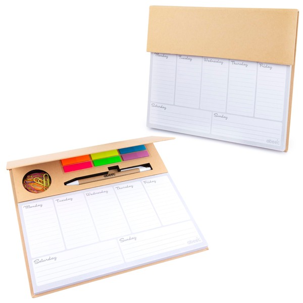 abeec Daily Planner Set, Office Stationery Supplies Includes 100 Sheet