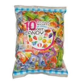 Nissin Dolce 10 Assorted Fruit Candy, 19.8 oz (560 g)