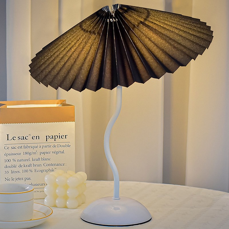 Bedside Lamp Umbrella Shaped Simple Decorative Table Light Bedroom Nightstand