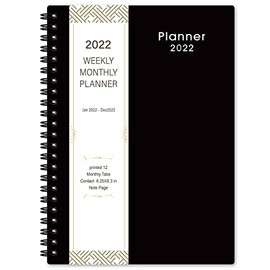 Planner 2022 - Weekly & Monthly 2022 Planner form January 2022 to December 2022, 6.25 in × 8.3 in - Classic Black, Improving Your Time Management Skill